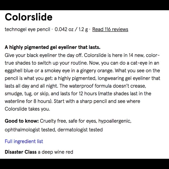 NWT Glossier Waterproof Eyeliner in Disaster Class - Picture 5 of 6